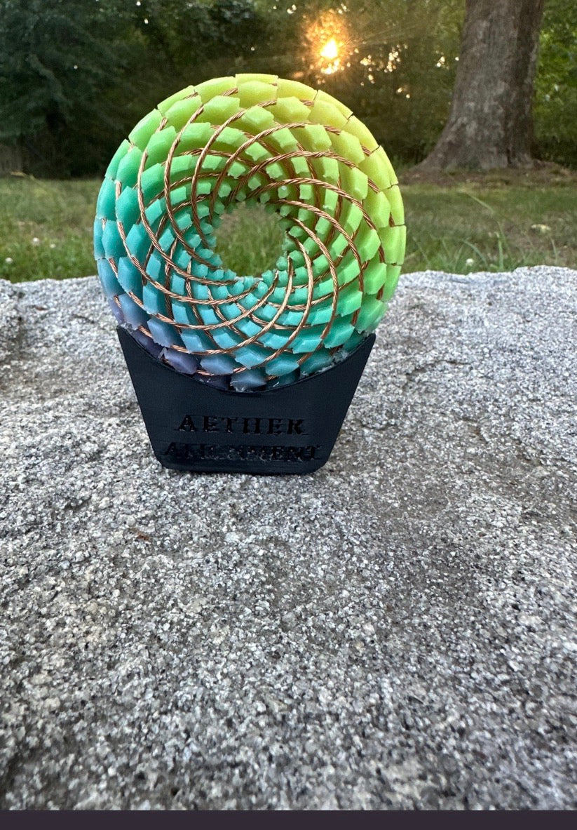 Rodin Coil Orgonite Torus Field Frequency Generator